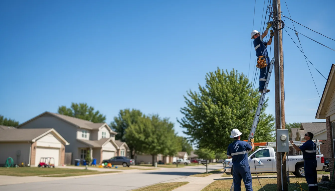 Residential electrician providing installation services in Dalton City, IL